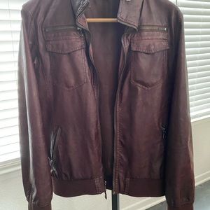 Charles and a Half foux leather jacket - men’s XL